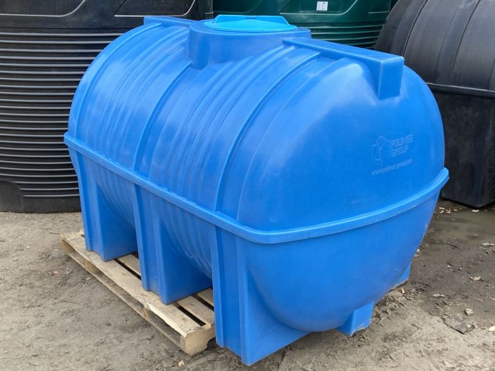 Емкость цилиндрическая Polimer-Group G 2500, 2500 литров, синяя