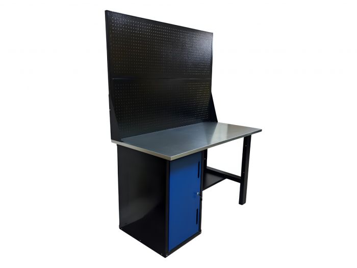 Верстак слесарный Great Wolf GWT-V1400TL2, тумба с дверью, дв. экран