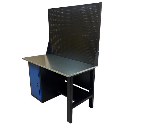 Верстак слесарный Great Wolf GWT-V1400TL2, тумба с дверью, дв. экран