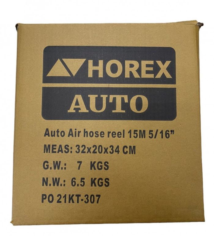 Шланг пневматический на катушке HOREX ZYA03-Q15D, 1/4", 8-12мм, 15м