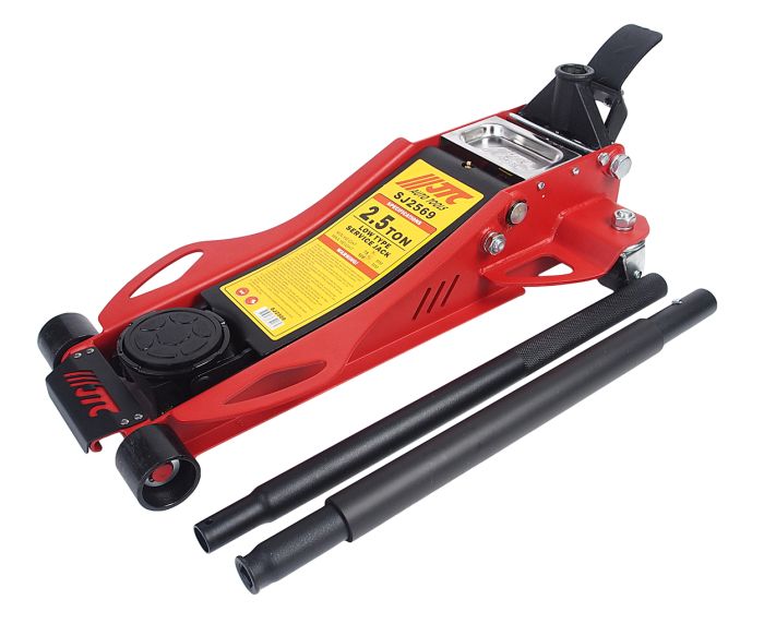 Домкрат гидравлический подкатной 2.5т JTC JTC-SJ2569, 75-500мм, низкопрофильный