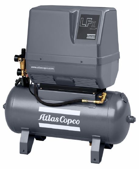 Поршневой компрессор Atlas Copco LT 2-15 (3ph) Receiver Mounted Silenced, коаксиальный, масляный, 186 л/мин, 380В