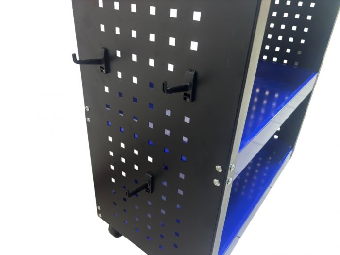 Тележка инструментальная Great Wolf GW-3ST3 Blue, открытая, 3 полки