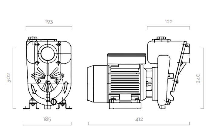 Насос для перекачки дизельного топлива 220В-вольт(V) PIUSI E300 F00321000, 550 л/мин