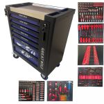 Тележка инструментальная Great Wolf GW-8ST 248 BLUE SET, 8 ящиков, с набором инструментов 248пр.