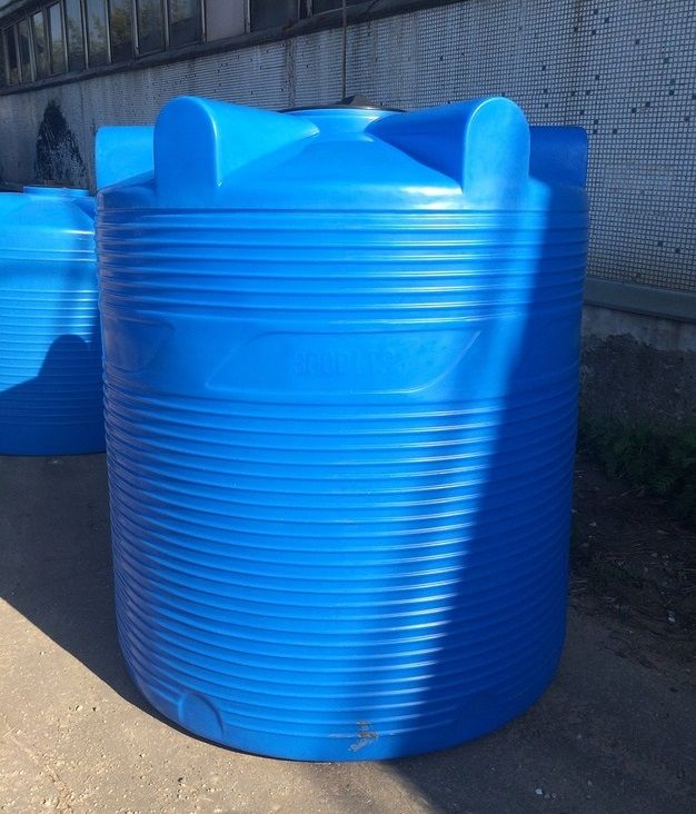 Емкость цилиндрическая Polimer-Group V 9000, 9000 литров, синяя