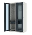 Шкаф инструментальный Ferrum TITAN 43.2202, двери со стеклом, 1 полка, 2 ящика