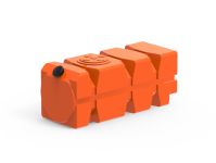 Емкость прямоугольная Polimer-Group FG 1000 (160), 1000 литров, оранжевая