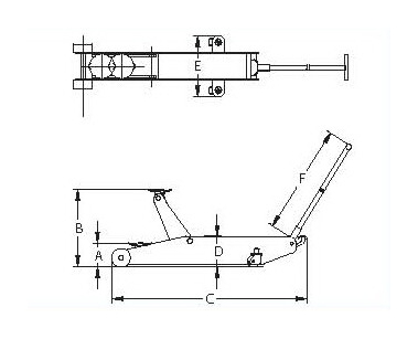 Домкрат подкатной гидравлический  6 тонн Compac  6T-C, автомобильный