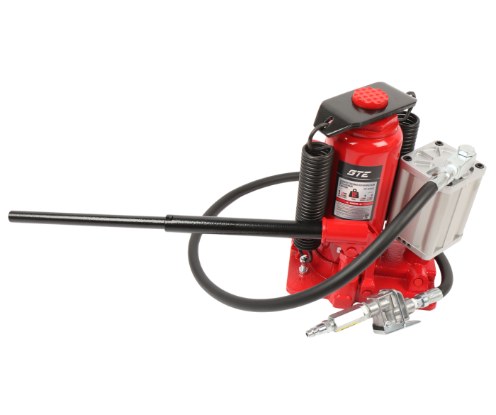 Домкрат бутылочный пневмогидравлический 12т GTE GTE-TQ12002, 260-510мм