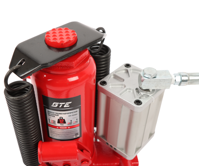 Домкрат бутылочный пневмогидравлический 12т GTE GTE-TQ12002, 260-510мм
