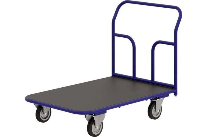 Тележка платформенная с резиновым покрытием ТПР 3 600х1000 RUSKLAD, без колес