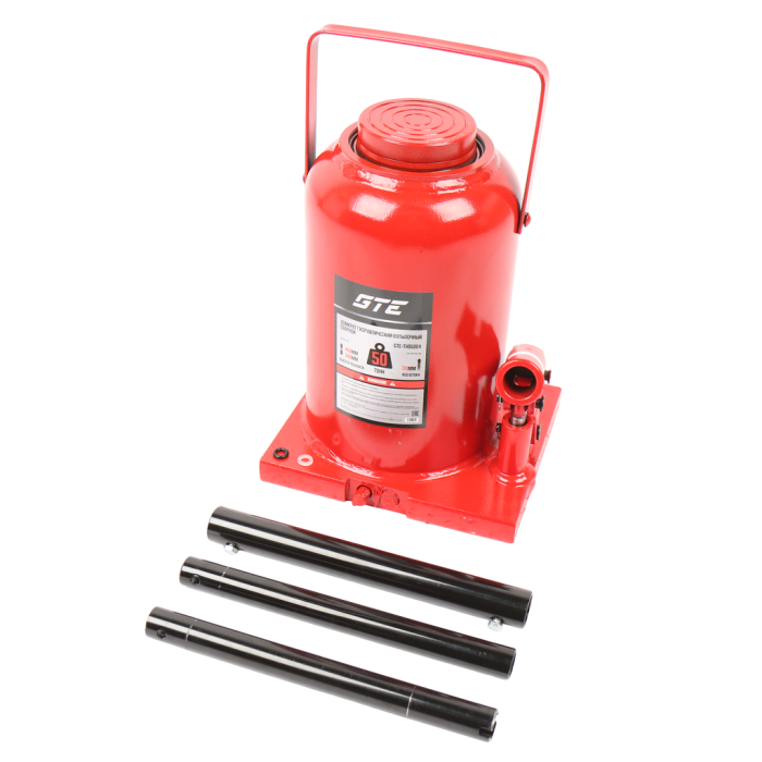 Домкрат бутылочный гидравлический 50т GTE GTE-TH95004, 280-450мм