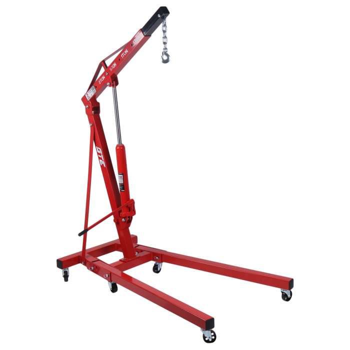 Кран гидравлический складной 2 тонны GTE GTE-HK13002, передвижной