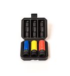 Набор головок ударных тонкостенных ROSSVIK ST134, 1/2", 17-21мм, 3 шт.