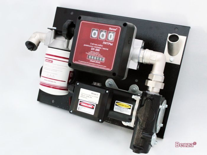 Мобильная топливораздаточная колонка для перекачки дизельного топлива Benza 24-220-93ФР, 93 л/мин, 220 В