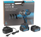 Гайковерт аккумуляторный ударный NORDBERG NE808K, 1/2", 1200 Нм, в кейсе