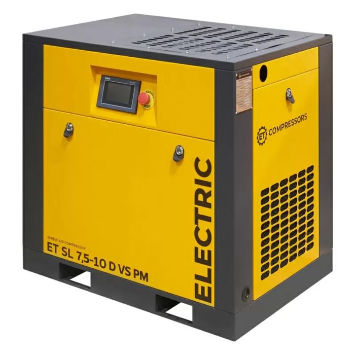 Винтовой компрессор ET-Compressors SL 7,5-16 D VS PM (IP23), прямой привод, 500л/мин, IP23, 16бар, на постоянных магнитах и ЧП