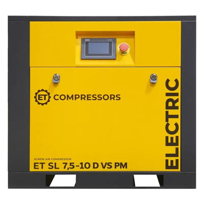 Винтовой компрессор ET-Compressors SL 7,5-16 D VS PM (IP23), прямой привод, 500л/мин, IP23, 16бар, на постоянных магнитах и ЧП