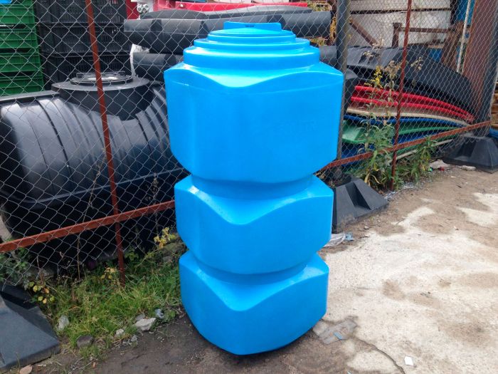 Емкость прямоугольная Polimer-Group F 500, 500 литров, синяя