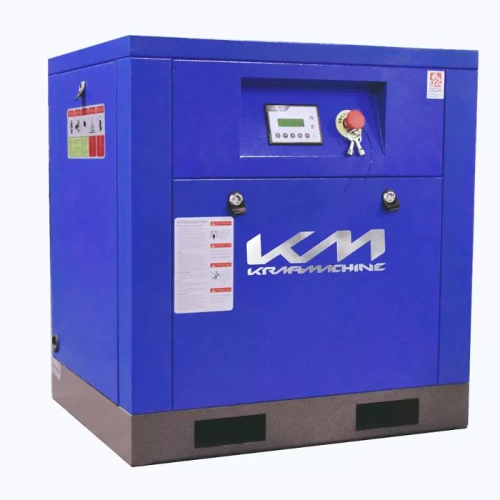 Винтовой компрессор KraftMachine КМ15-10пВ, прямой привод, 8 бар, IP23, 2200л/мин