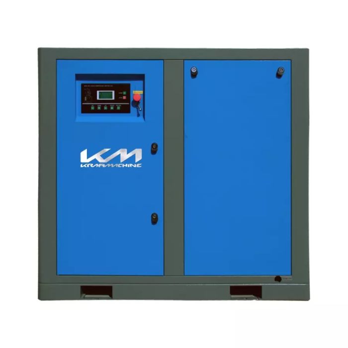 Винтовой компрессор KraftMachine КМ15-16рВ-500/О, ременной привод, с осушителем, 16 бар, IP55, 1280л/мин, 500л