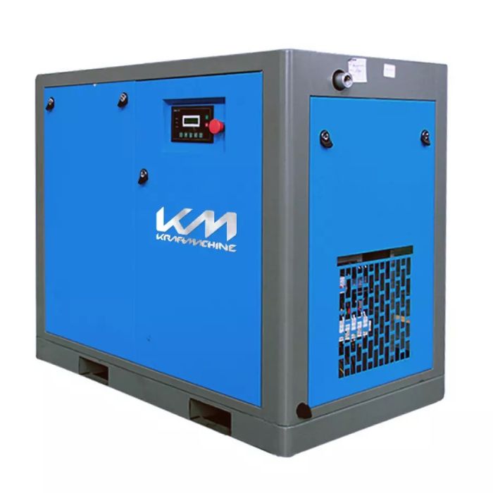 Винтовой компрессор KraftMachine КМ15-16рВ-500/О, ременной привод, с осушителем, 16 бар, IP55, 1280л/мин, 500л