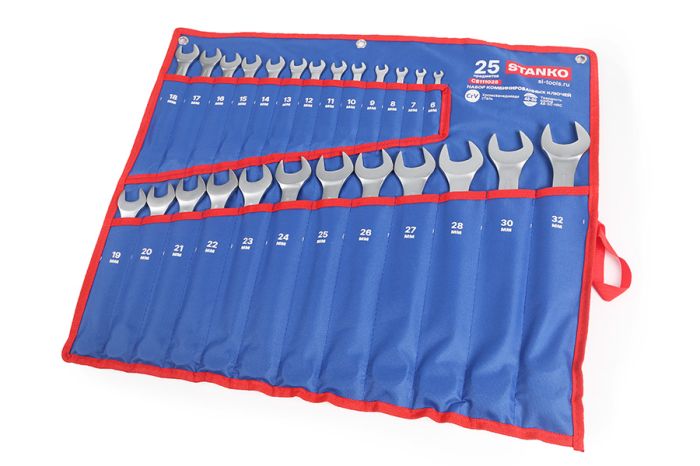 Набор ключей комбинированных STANKO CS111025, 6-32 мм, 25пр.