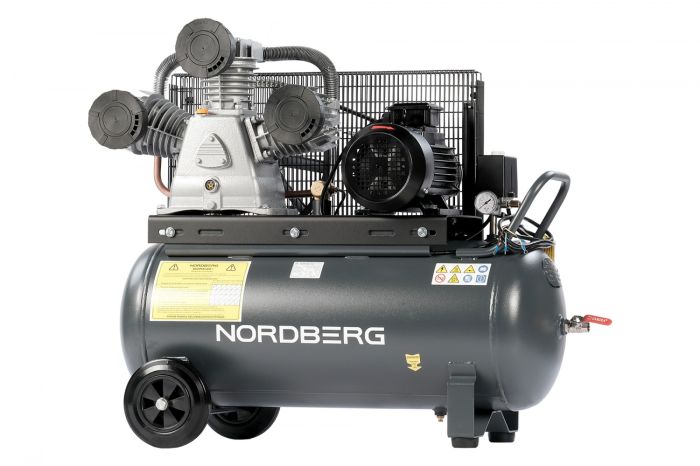 Поршневой компрессор NORDBERG NCP100/950, ременной привод, масляный, 950 л/мин, 380В