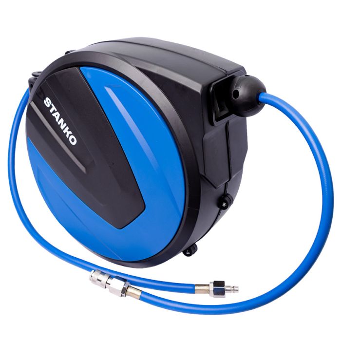 Шланг для раздачи сжатого воздуха, воды STANKO HR01015HPVC, на катушке, 10/15мм, 15м