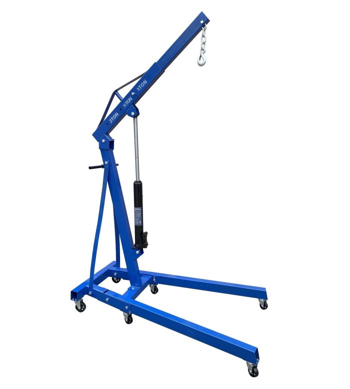 Кран гидравлический 2 тонны EQFS ES-2002, передвижной, складной, гаражный