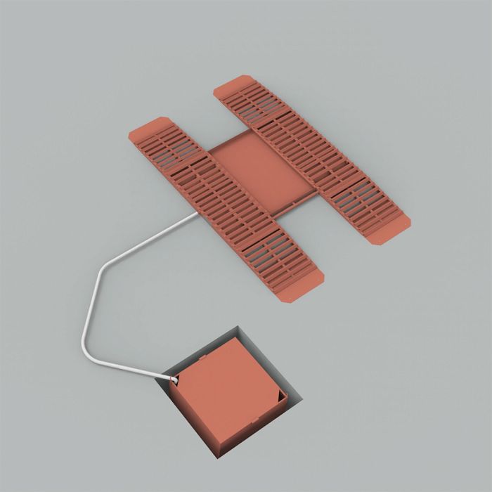 Эстакада металлическая ЭкоПром «Каскад» Комфорт, разборная, 4м, красная