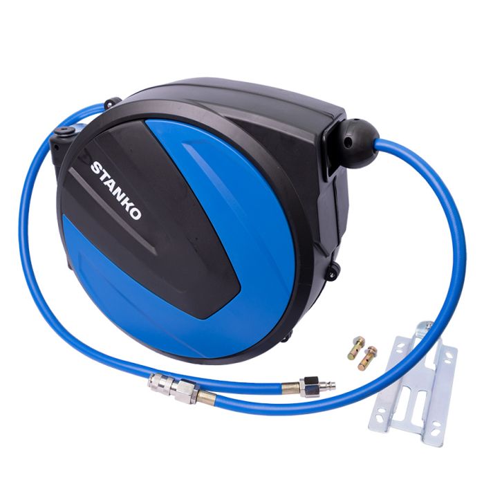 Шланг для раздачи сжатого воздуха, воды STANKO HR01015HPVC, на катушке, 10/15мм, 15м