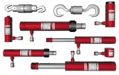 Гидроцилиндры Сорокин 3.717, 2-10 тонн, 7шт.