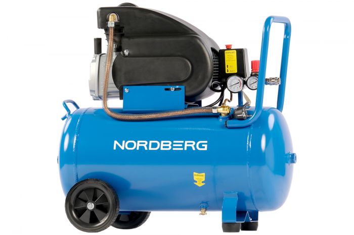 Поршневой компрессор NORDBERG NCE50/240, ременной привод, масляный, 240 л/мин, 220В