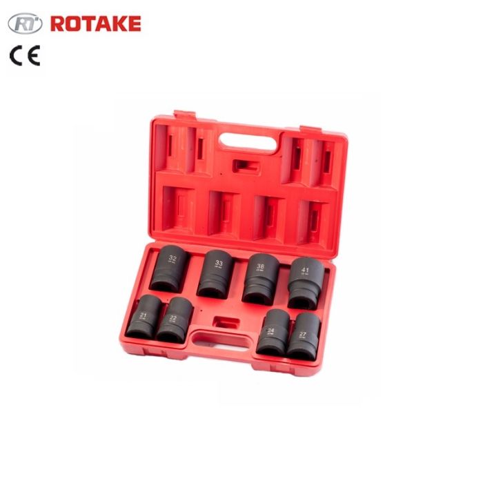 Набор ударных торцевых головок Rotake RT-002K, 1", 8 шт.