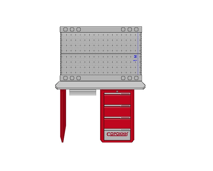 Панель электромонтажная для верстака СОРОКИН 35.576, 1500мм