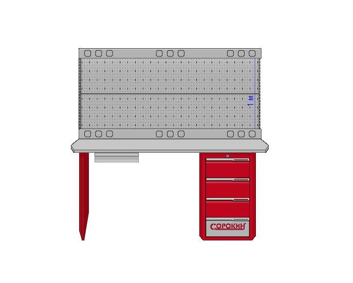 Панель электромонтажная для верстака СОРОКИН 35.577, 2000мм