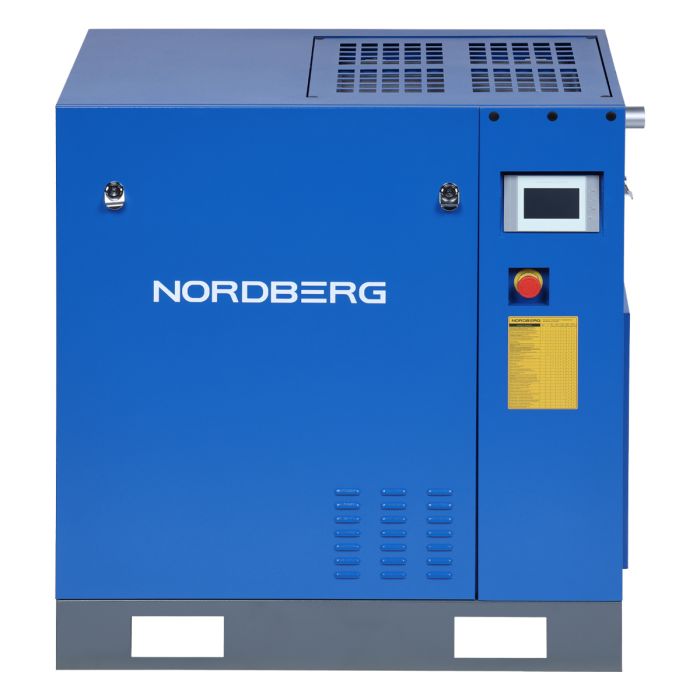 Винтовой компрессор Nordberg NCC20_13, прямой привод, 13 бар, IP23, 1600л/мин, 15кВт, с ЧП