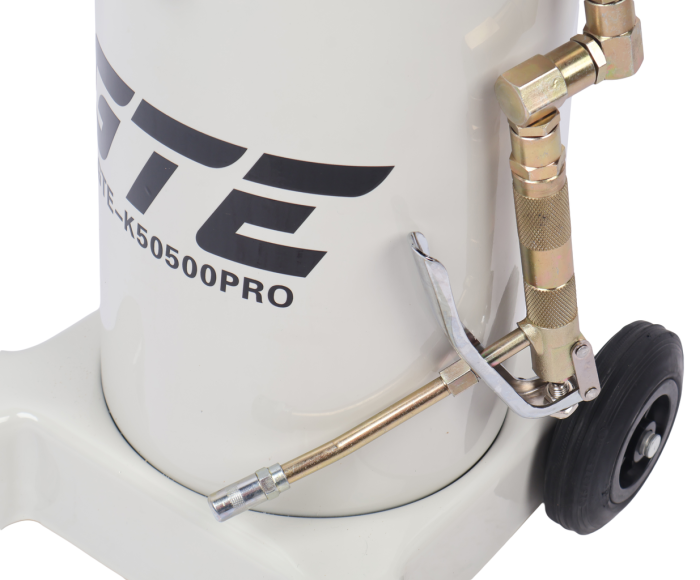 Нагнетатель смазки (солидолонагнетатель) GTE GTE-K50500PRO, пневматический 50:1, 13кг