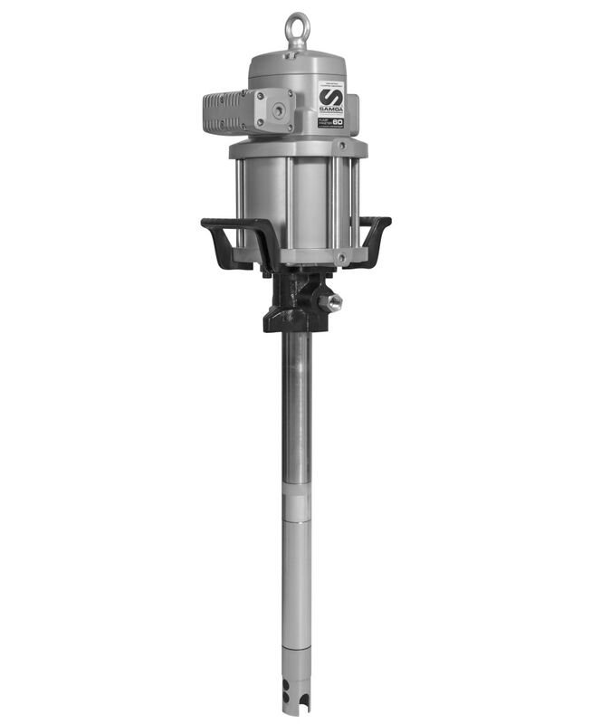 Пневматический насос бочковой SAMOA PM60-80MB 532820, для смазки, 80:1, 2,5кг/мин