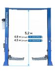 Подъемник двухстоечный автомобильный 6 тонн Nordberg N4122H1E-6B_380 HIGH, электрогидравлический, 380В