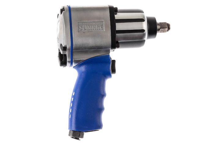 Пневмогайковерт ударный Sumake ST-M3007K, 1/2", с набором головок, легковой, 542 Нм