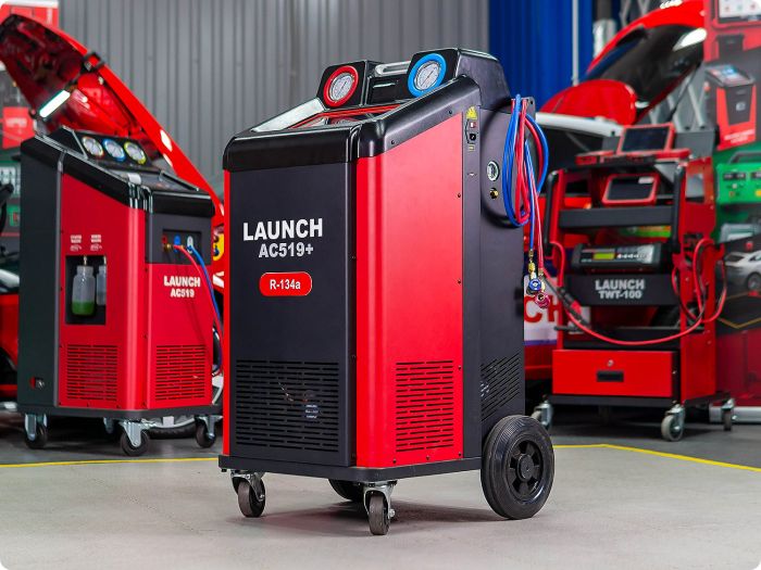 Станция для заправки автокондиционеров Launch AC519+, автомат, 142 л/мин