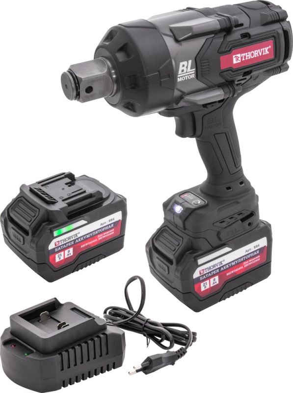 Гайковерт аккумуляторный ударный Thorvik BBIW012400, 1", 2400 Нм, в кейсе