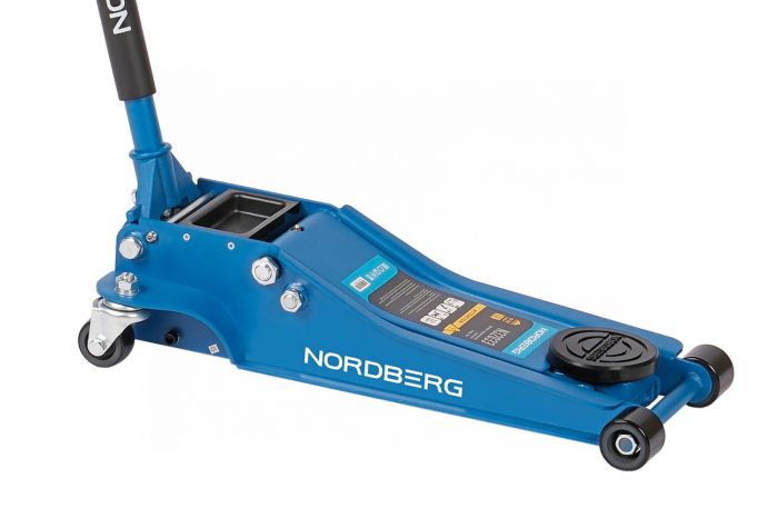 Домкрат подкатной гидравлический 3 тонны Nordberg N32033, супернизкий