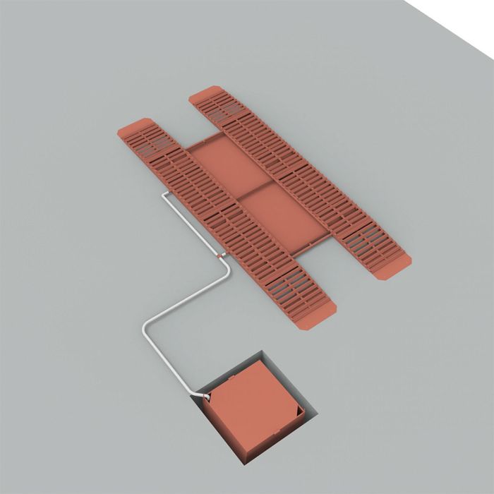 Эстакада металлическая ЭкоПром «Каскад» Комфорт, разборная, 6м, красная