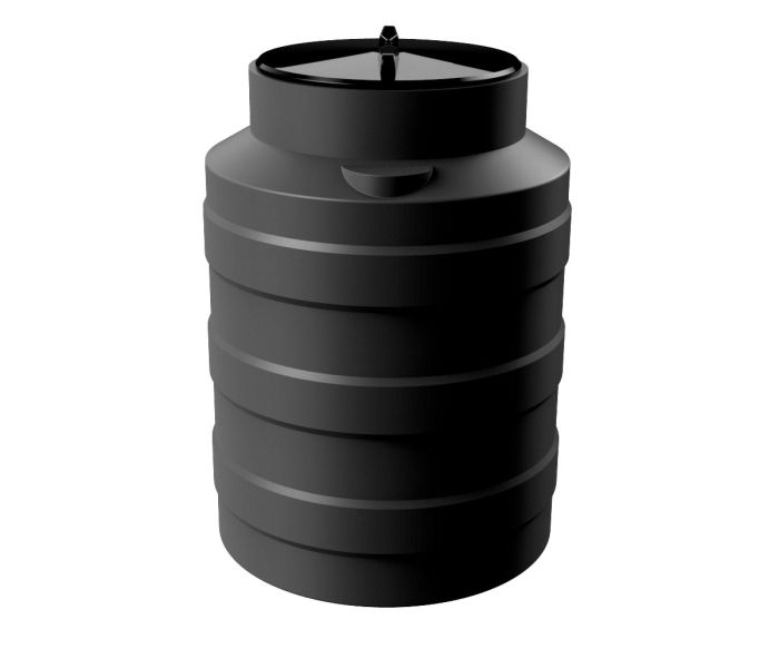 Емкость цилиндрическая Polimer-Group V 100, 100 литров, черная