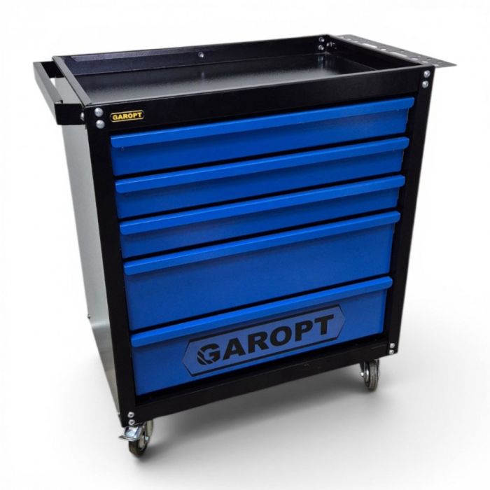 Тележка инструментальная Garopt Econom GTE5.BLUE, закрытая, 5 ящиков