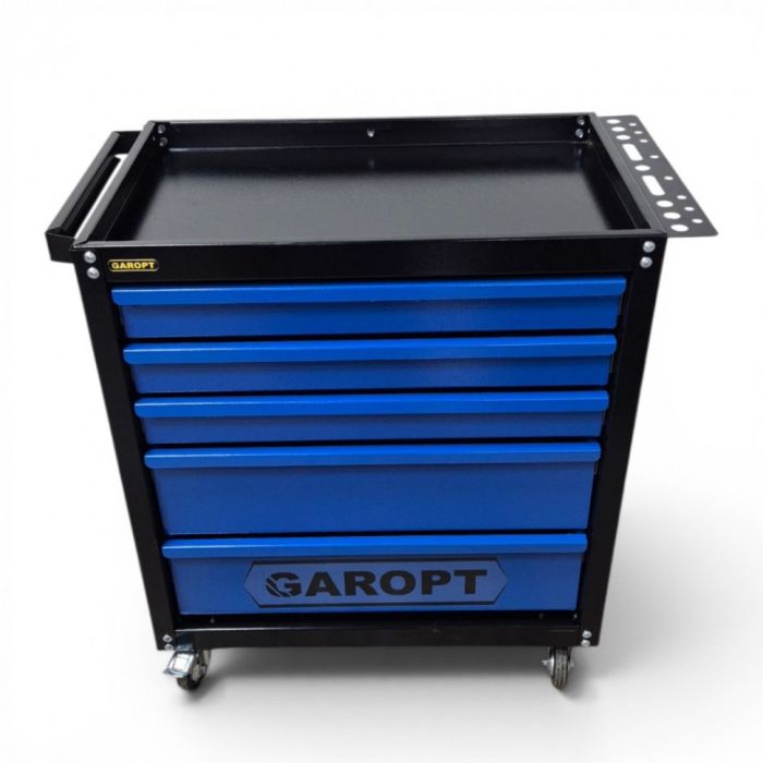 Тележка инструментальная Garopt Econom GTE5.BLUE, закрытая, 5 ящиков